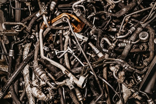 grey metal parts grey metal parts