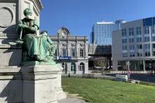 "Station Europe" in the former railway station Brussels-Luxembourg 