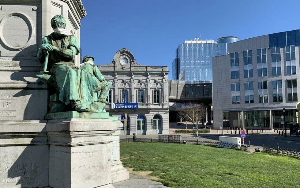 Station Europe Brussels "Station Europe" in the former railway station Brussels-Luxembourg