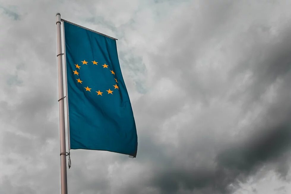 european flag, Schwäbisch Gmünd, Germany