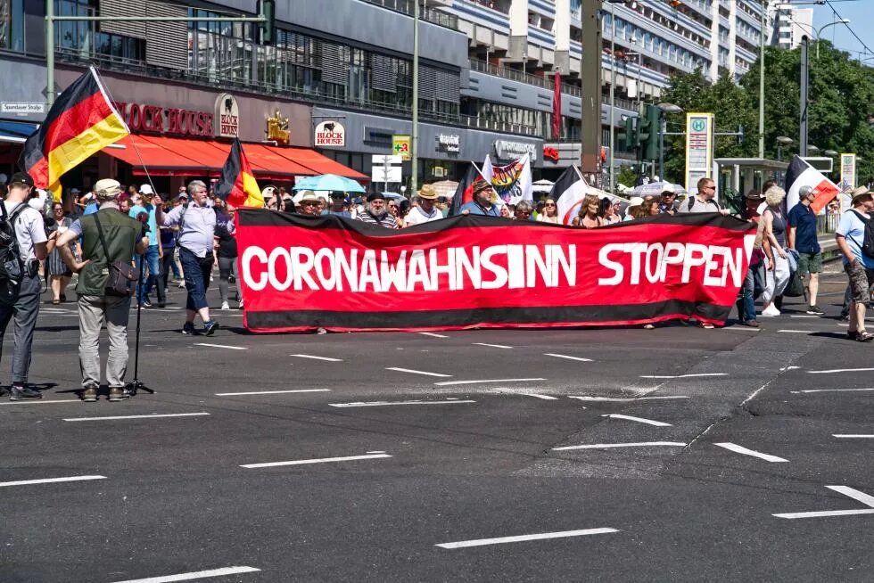 march against coronavirus, Berlin 2020