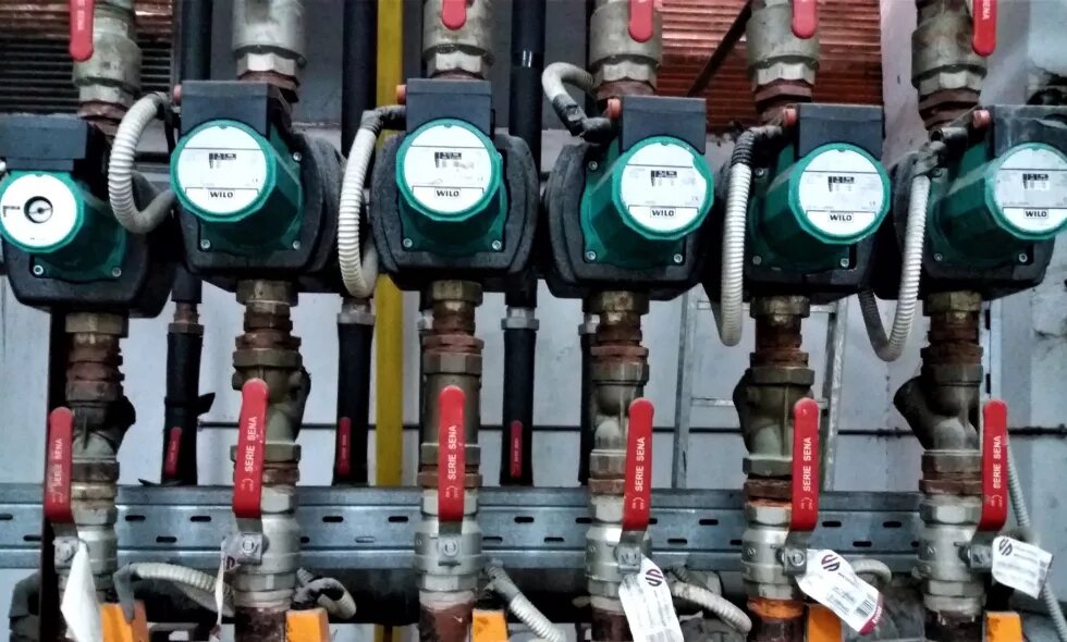 Boiler meters in a row