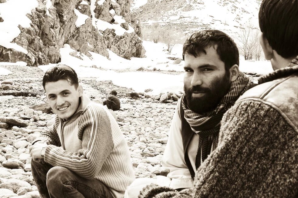Afghanistan Men Three men in the Hindukush